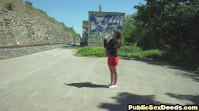 Busty sluts loves cockbouncing outdoor - hotmovs.com