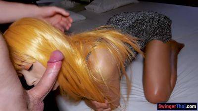 Thai Fake Blonde Bargirl Pov Bj And Fuck - upornia.com - Thailand