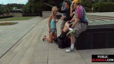 Public German Slut Humiliated And Ass Fucked Pissed On 6 Min - hotmovs.com - Germany