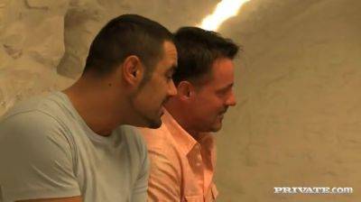 Miky Gold Gives Two Studs a Handjob and Blowjob before Getting a DP - Private Porn Sex Videos - hotmovs.com