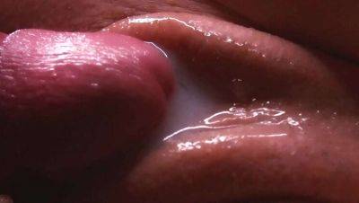 Slow Motion POV Creampie Closeup - Teen Amateur Orgasm with Cumshot on Wet Pussy - veryfreeporn.com