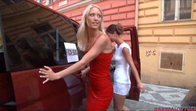 Uma Zex & Kelly Jai Reality Orgy on Bus - Blonde & Brunette Amateurs Fucking Hard in Public - veryfreeporn.com