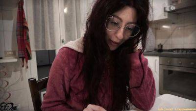 Italian Amateur Girlfriend ElivaLove Fucks in Bedroom with Rough Sex and Creampie Finish - xxxfiles.com - Italy