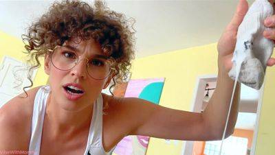 Caught Jerking Off By Step Mom - Big Ass MILF Finds Cum Sock & POV Blowjob - veryfreeporn.com - Usa