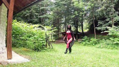 Big Tits MILF Outdoor Solo Masturbation HD - porntry.com