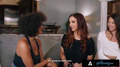 Psychic Scam Leads To Scissoring 3-way - videomanysex.com