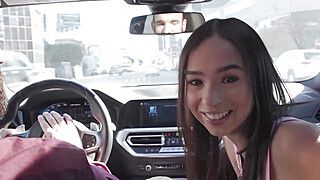 Alex Legend - Petite Small Tittied Brunette Loves Riding Her Bf's Big Cock - ah-me.com