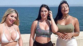Mariana Martix - Sapphire LaPiedra - A group of friends eager for sex fucks a Spaniard they meet on the beach - Mariana Martix - ah-me.com