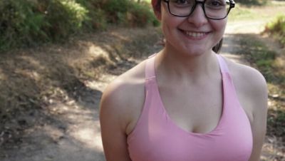 Amateur Teen Sports Buddy Gives Blowjob and Takes Creampie in Forest - Homemade Spanish 4K Porn - veryfreeporn.com - Spain