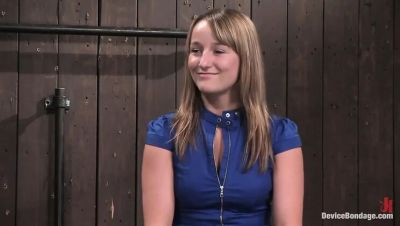 Jessie Cox Fucked Hard with Ball Gag & Bondage - Blonde Slut Begs for Cum - veryfreeporn.com - Britain