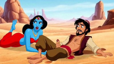 Aladdin Cuckold: Magic Lamp Makes His Wife Cheat in Dirty Cartoon Sex - veryfreeporn.com - Britain