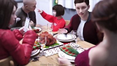 Christmas Blowjob Special with Stepmom - Big Natural Tits & Heart Problems - porntry.com - Britain