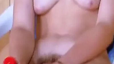German Teen Amateur Plays With Her Hairy Pussy & Sex Toy - Cute Solo Masturbation - porntry.com - Germany