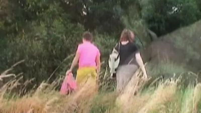 Thick Redhead Granny Gets Cum on Her Big Tits Outdoor - porntry.com