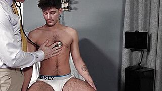 Pervert doctor stretches the ass of Twink patient - ah-me.com