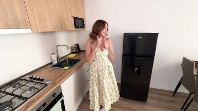 Beautiful Russian Hostess Fucked Hard in Cowgirl After Cleaning - Big Natural Tits & Redhead Amateur POV - veryfreeporn.com - Russia