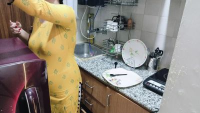 Horny Indian Step Mom Fucked in Kitchen - Hindi Desi Bhabhi Sex - porntry.com - India