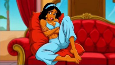 Princess Jasmine pussy rubs magic lamp for hot hentai pleasure - Octopussy cartoon sex parody - veryfreeporn.com - India