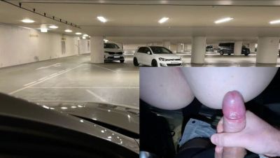 Risky Car Sex in Public Parking Lot - German Amateur Blonde Gets Fucked After Handjob - porntry.com - Germany