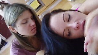 Gina Gerson - Talia Mint - Jason Steel - My friend and me fucking girl at home together - ah-me.com