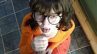 Huge Cumload after Surprise Velma Cosplay, He Fucked all My Holes! - ah-me.com