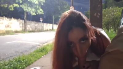 Risky Masturbating At The Bus Stop Next To The Beautiful Stranger! - hclips.com