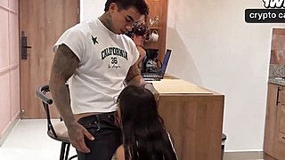 She poked her bf's hottest mate - best hard-core porn! - ah-me.com