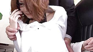 Japanese Secretary give BJ to old Boss - ah-me.com - Japan