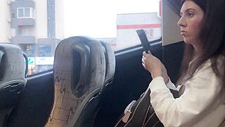 Katty West - Public Dick Flashing - Girl saw my dick on the bus and helped me cum with her hand - ah-me.com