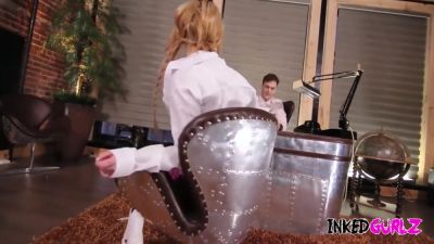 Kate Brixton In A Tattooed Fuck By The Principal - hotmovs.com