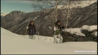 Gilda Roberts and Zafira Screw One Another in the Snow - Private Porn Sex Videos - hotmovs.com