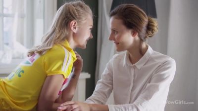 Amazing Seducing Her Teacher Kira In This Hot Lesbian Video With Kira Hot, Kate Sin And Nancy A - hotmovs.com