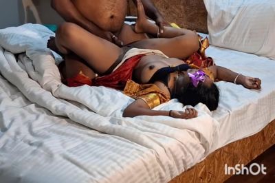 Red Silk Saree 1 - desi-porntube.com - India