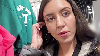 Cumwalk in Public Shopping Mall - ah-me.com