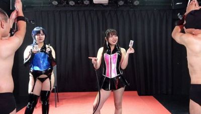 Two Japanese Mistresses Play Card Game: Winner Gets Handjob, Loser Gets Whipped - BDSM Femdom Punishment - xxxfiles.com - Japan