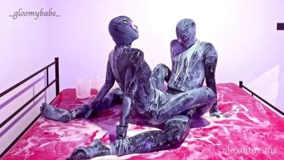 Latex Sex Fetish - Sticky Messy Blowjob & 69 Position with Alex Latex - porntry.com - Mexico