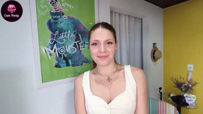 Mira Love Takes 4 Cumshots on Face & Mouth - Blowjob Facial Teen POV - veryfreeporn.com - Italy