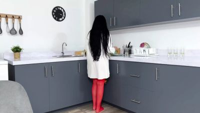 POV Fucking My Busty Stepmom Hard in Kitchen to Solve Her Problems - Stella Osorio - porntry.com - Spain - Colombia