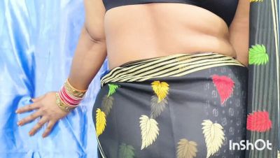 Indian Desi Bhabhi Fucked Hard in Black Saree - Homemade Deep Throat - porntry.com - India