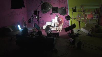 Time Lapse BTS Anal Show with Anuskatzz & Lisa Rocketcock - Petite Tattooed Teens Use Dildo & Sex Toys - porntry.com