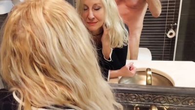 Mature Blonde MILF Selena Gets Anal Doggystyle Fuck in Bathroom - Amateur Homemade 4K - porntry.com - Germany