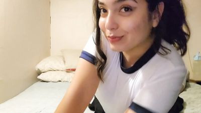 Petite Horny Teen Masturbates with Dildo - Amateur Latina Solo - porntry.com - Britain - Chile