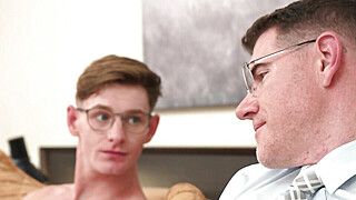 Role Play - My stepson interrupts my work to suck my cock - ah-me.com