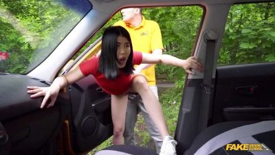 Kristof Cale - Lady Dee - Asian Babe Sucks Cock in Car - Fake Driving School Porn with Kristof Cale & Lady Dee - xxxfiles.com