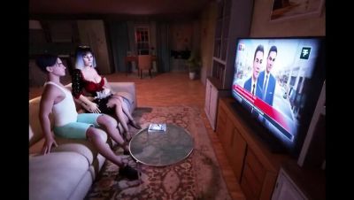 Big Tits Granny Seduces Young Man - Anal, Blowjob & Squirting 3D Sex - porntry.com - Britain