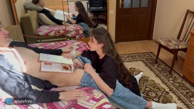 Blowjob From A Girl On The Couch. Homemade Blowjob - hclips.com