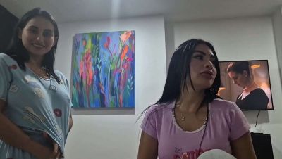 Best Friend's Movie Night Orgy with Stepbrothers - Alejandra Palacios Gets Creampie - porntry.com