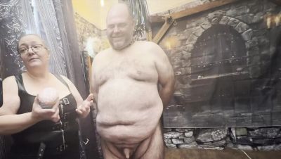 Hairy Mature BBW Domina Wanks Slave & Cums On Food - Part 1 BDSM Fetish - xxxfiles.com - Britain