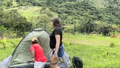 Chiky & Julianaburning Outdoor Camping Fuck - Huge Cock in Tight Ass Missionary Doggy Style - xxxfiles.com - India - Spain