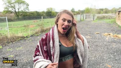 Callie Roks Hardcore Lesbian Strapon Smash in Car - Big Tits MILF Fucking - xxxfiles.com - Britain